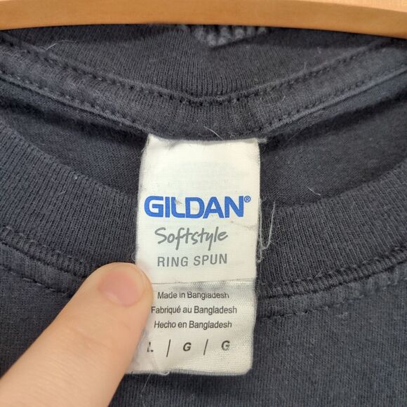 Gildan Men's Fireball Whiskey T-Shirt Black Large Short Sleeve Graphic Logo - Picture 9 of 13